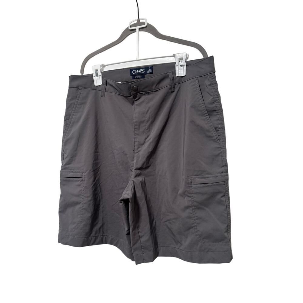 Chaps Gray Stretch Men's Cargo Shorts Size 36 - Picture 3 of 7